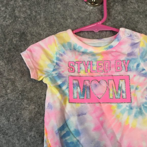 Garanimals One Piece Bodysuit 3 6 Months Baby Girl Short Sleeve Styled by Mom - Picture 3 of 9